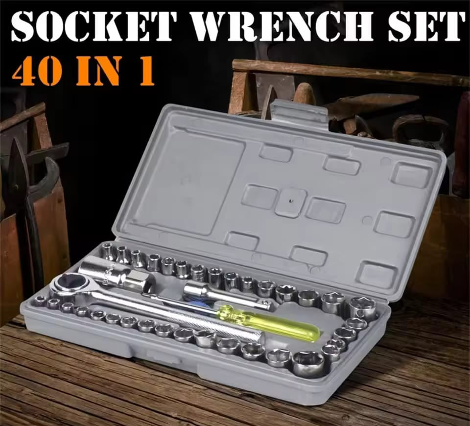 Aiwa 40-Piece Socket Wrench Tool Kit