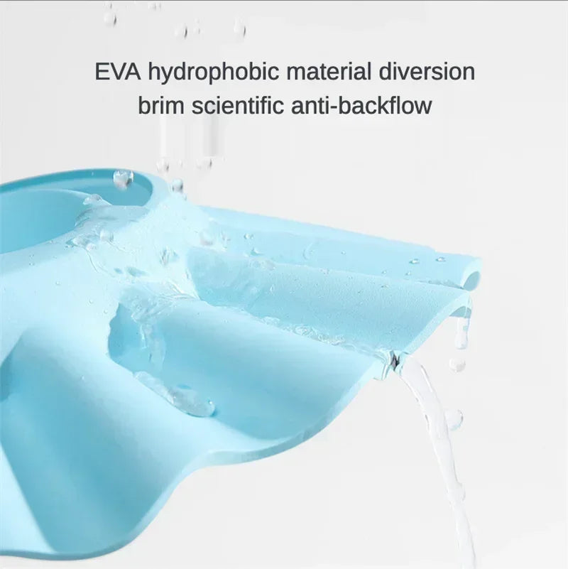 Baby Shower Soft Cap Adjustable Hair Wash Hat for Kids