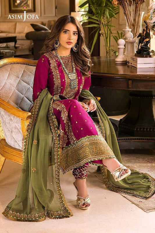 Chiffon Embroidered Luxury Unstitched 3-Piece Suit