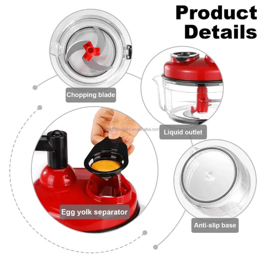 Manual Hand Multifunction Speedy Vegetable Quick chopper