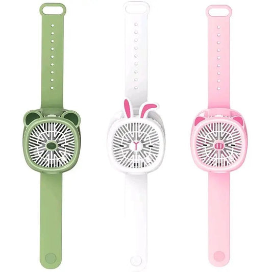 Cartoon Watch Fan with Wrist Strap