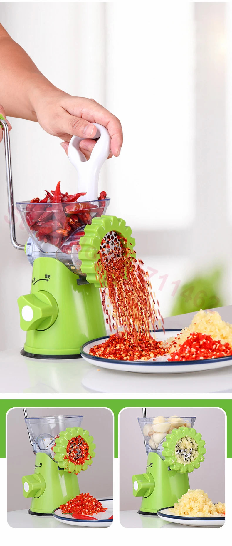 High-Quality Manual Meat Grinder & Vegetable Chopper