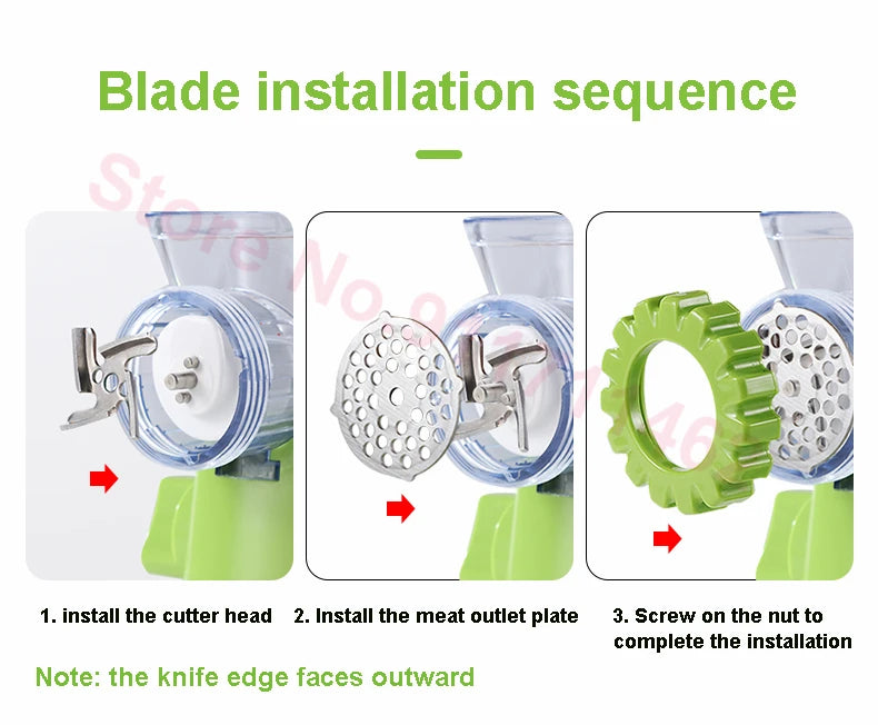 High-Quality Manual Meat Grinder & Vegetable Chopper