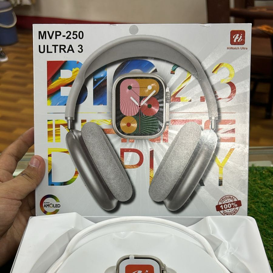 Hiwatch Ultra MVP-250 Smartwatch with Wireless Headphones Combo