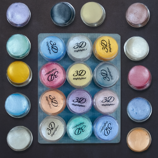 Professional 3D Highlighter 12 Color Palette