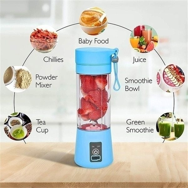 Rechargeable Portable Mini Juicer Blender (Random color)
