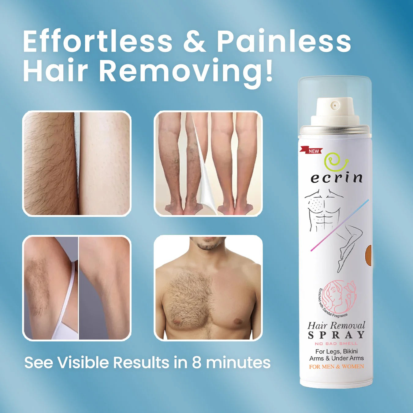 New Ecrin Hair Removal Foaming Spray