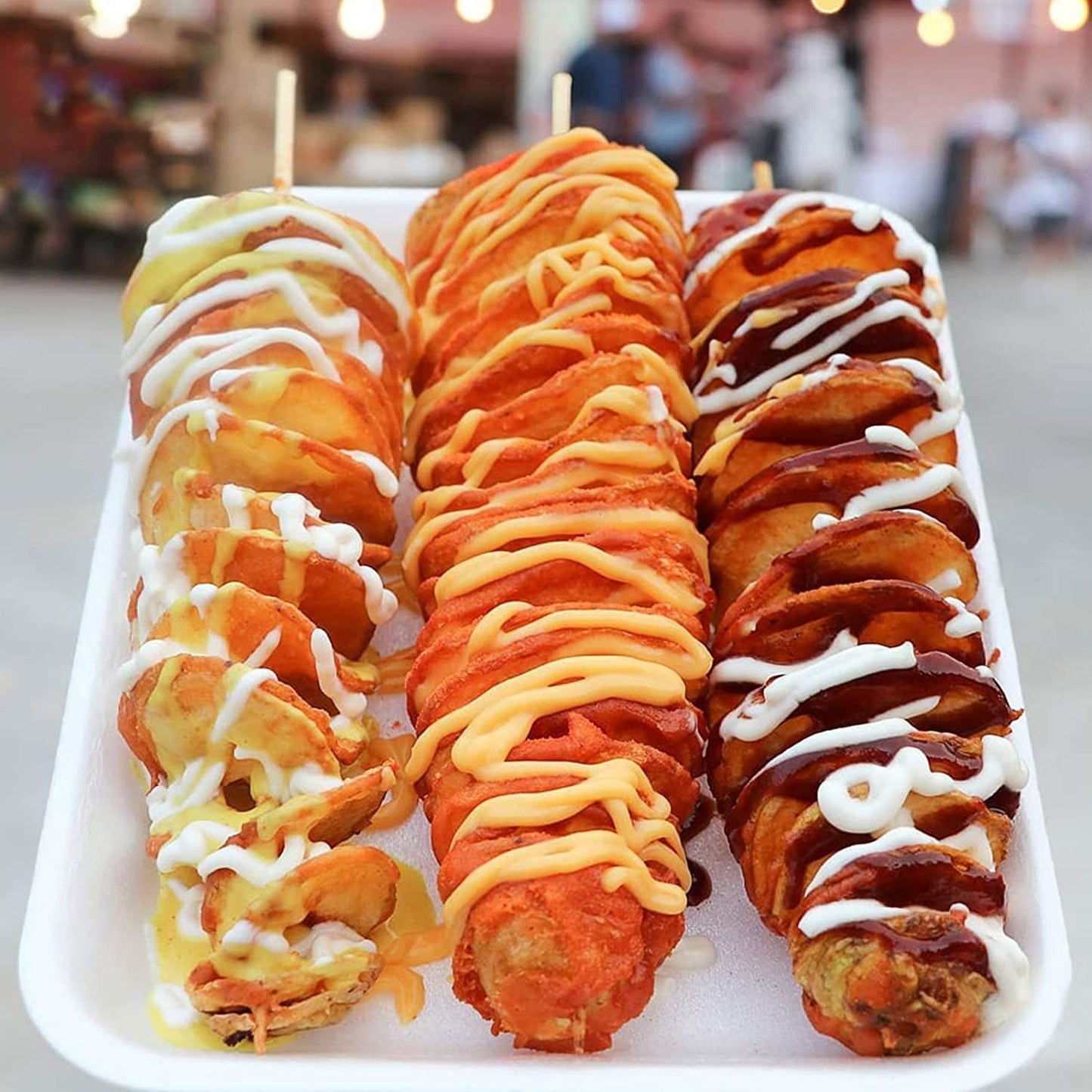 🌀 Create Snack-Time Magic with the Tornado Potato Spiral Cutter! 🌀