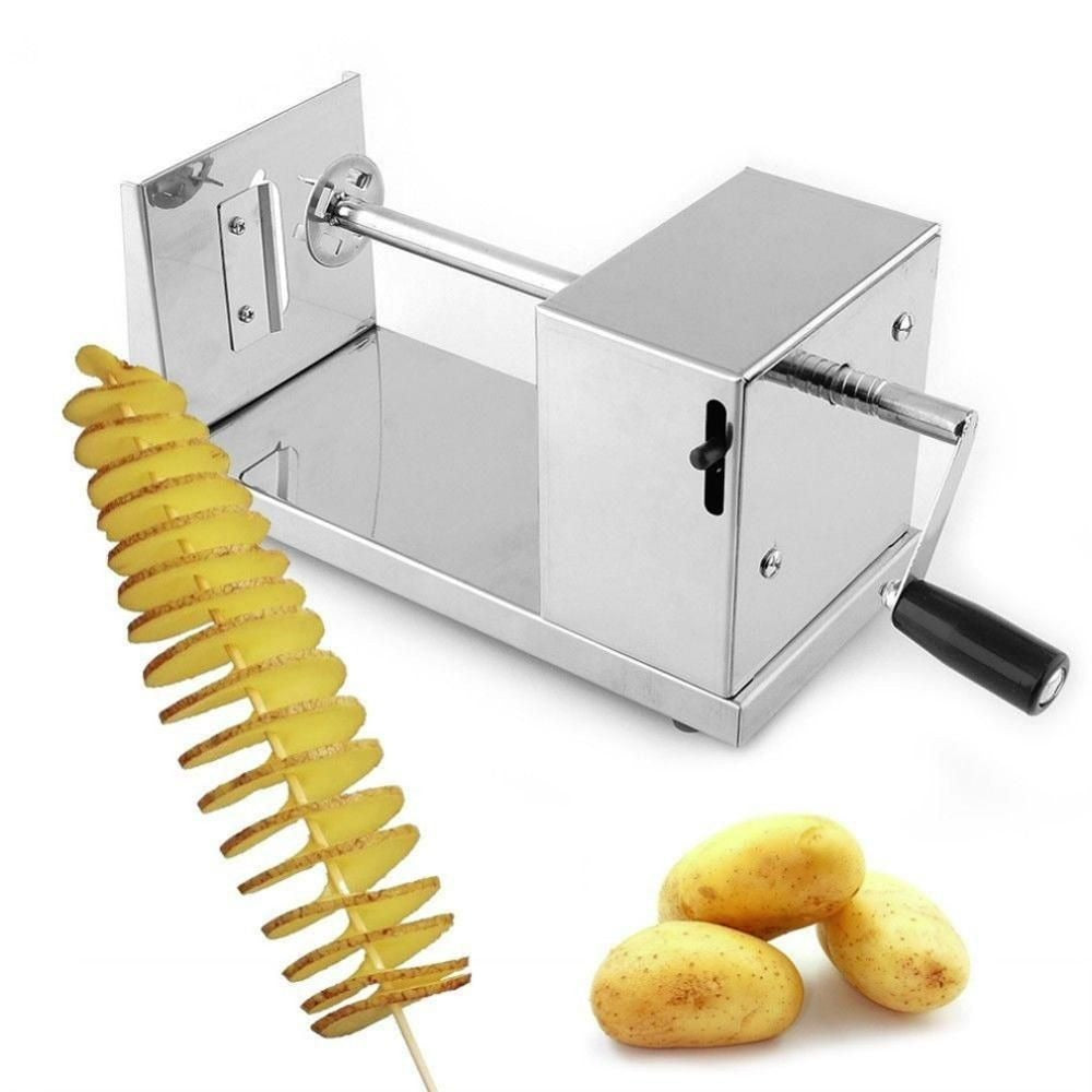 🌀 Create Snack-Time Magic with the Tornado Potato Spiral Cutter! 🌀