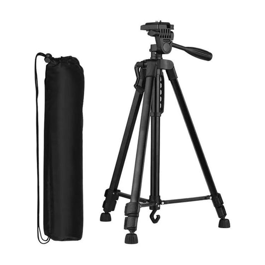 3366 Professional Aluminum Tripod – 1400mm Extended Camera Stand for DSLR, Smartphone, YouTube, TikTok & Live Streaming