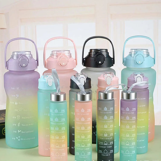 3 PCS 3in1 multicolour water bottles