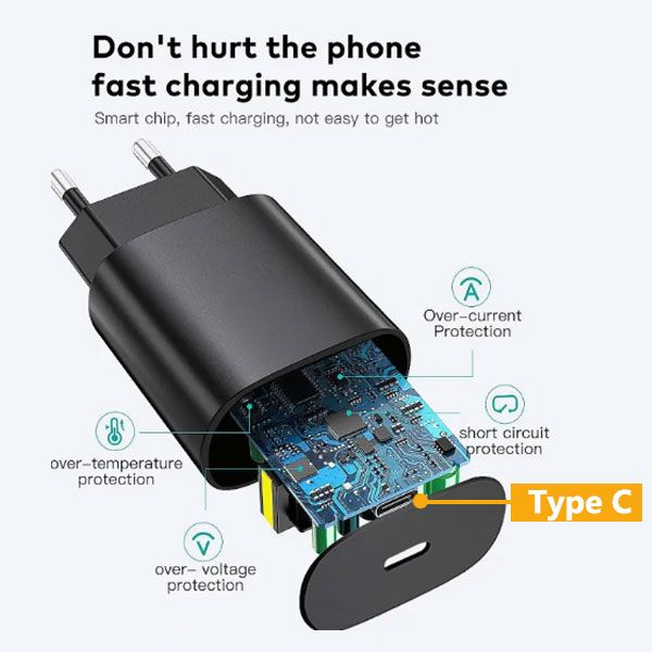 45W Samsung Super Fast Charger with Type C to Type C Cable