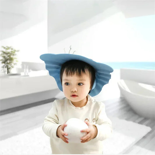 Baby Shower Soft Cap Adjustable Hair Wash Hat for Kids