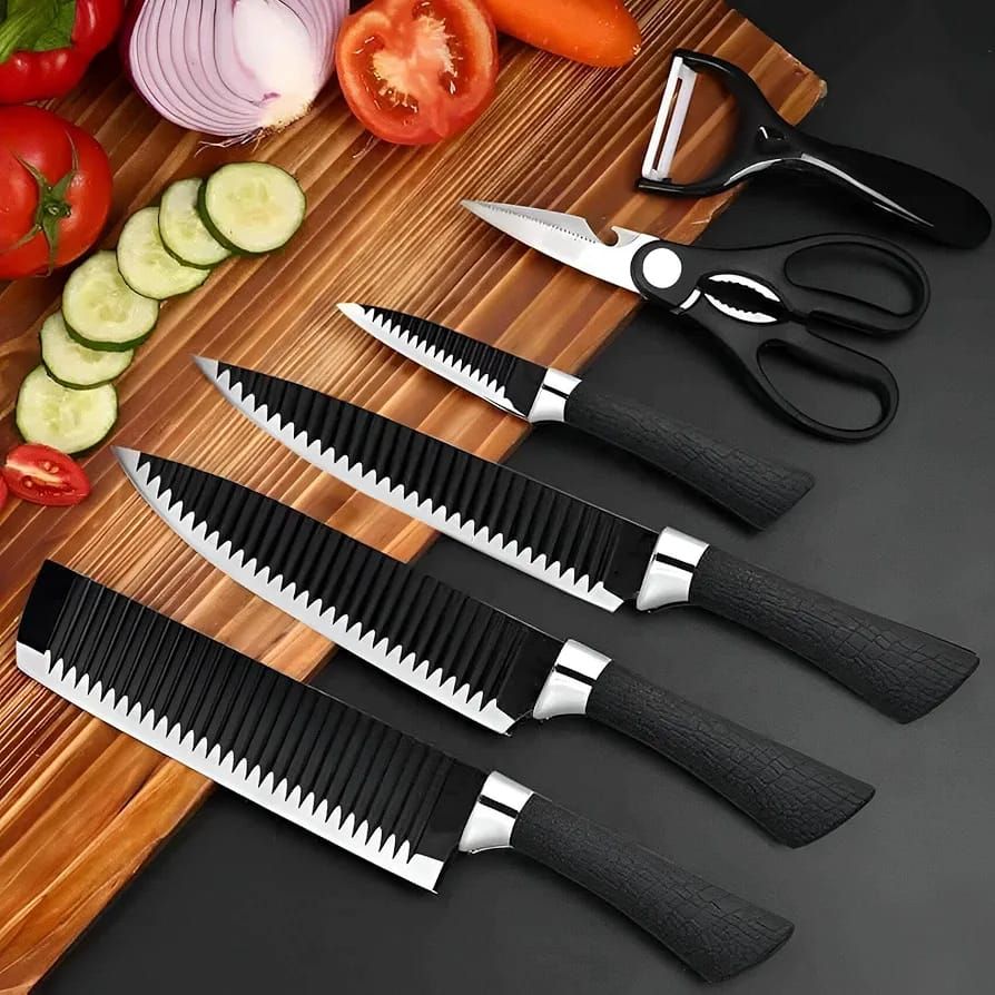🔪 Colorful Kitchen Knife Set