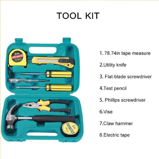 9 PCS professional toolset with box