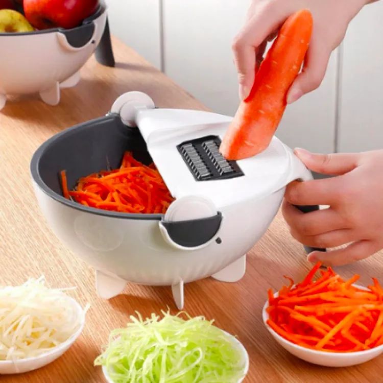 9 in 1 Multifunction Kitchen Wet Basket Vegetable Cutter