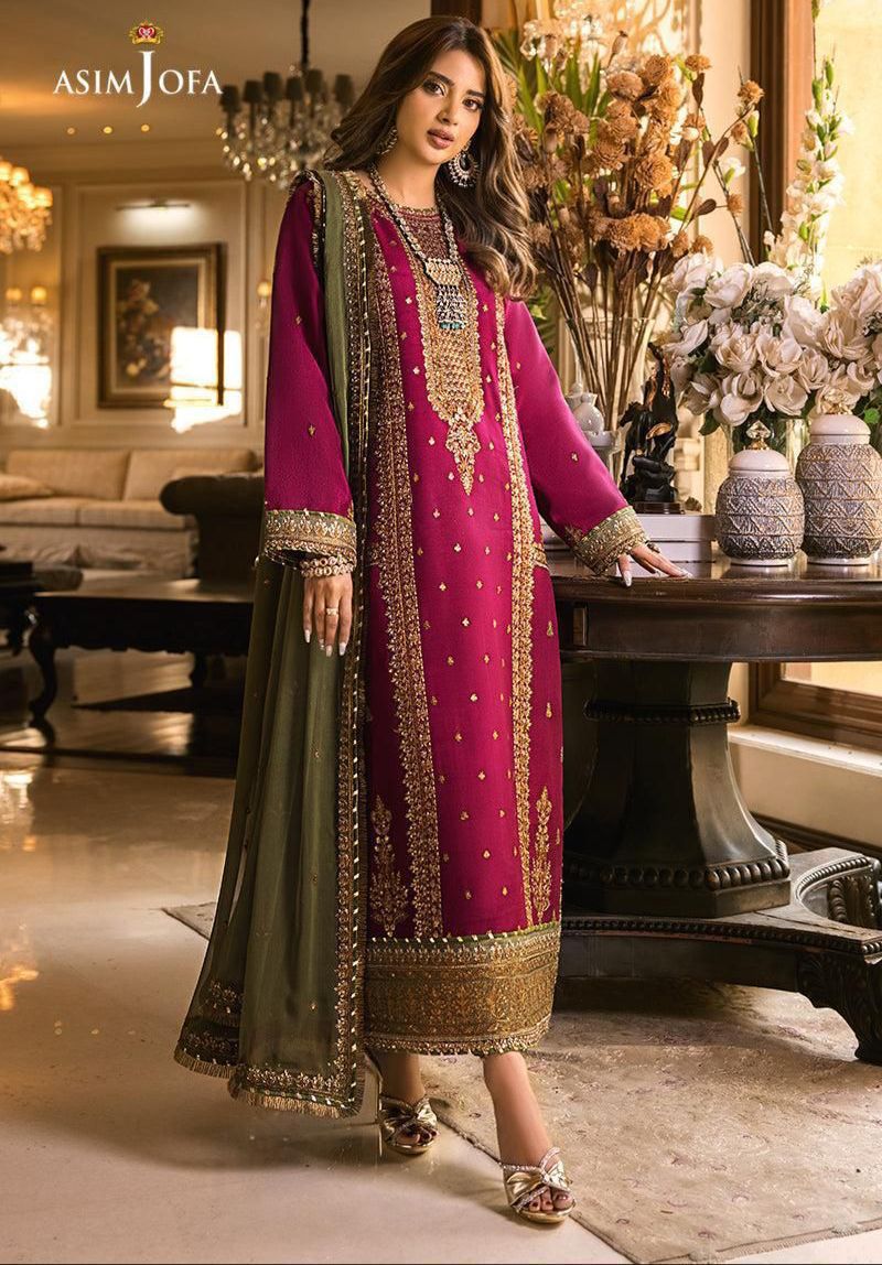 Chiffon Embroidered Luxury Unstitched 3-Piece Suit