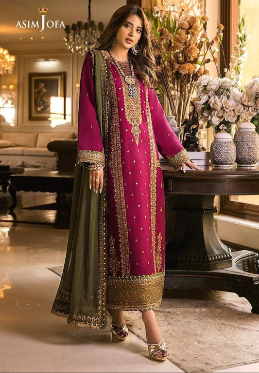 Chiffon Embroidered Luxury Unstitched 3-Piece Suit