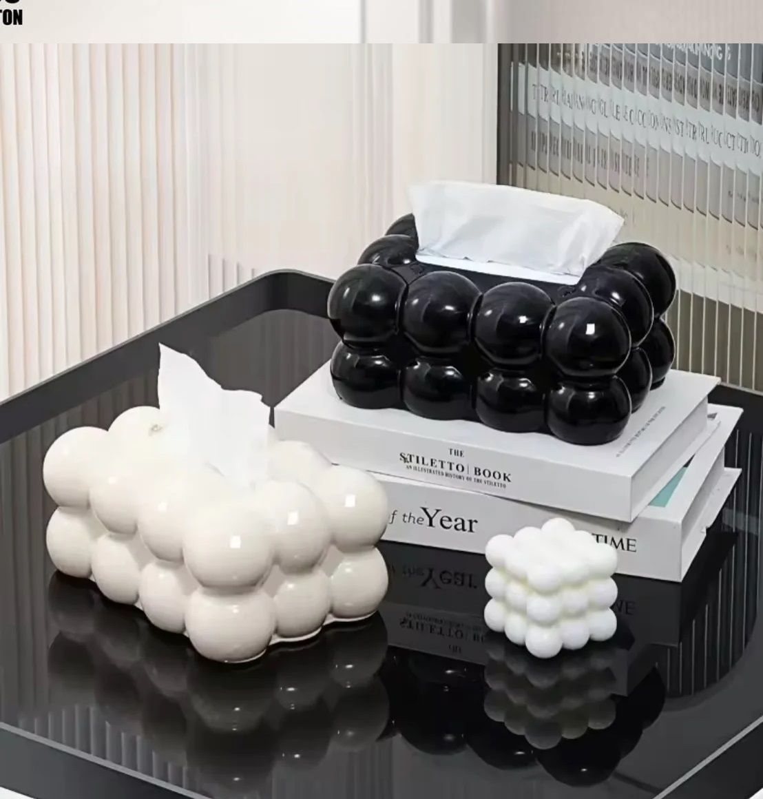 Bubble Tissue Box Holder