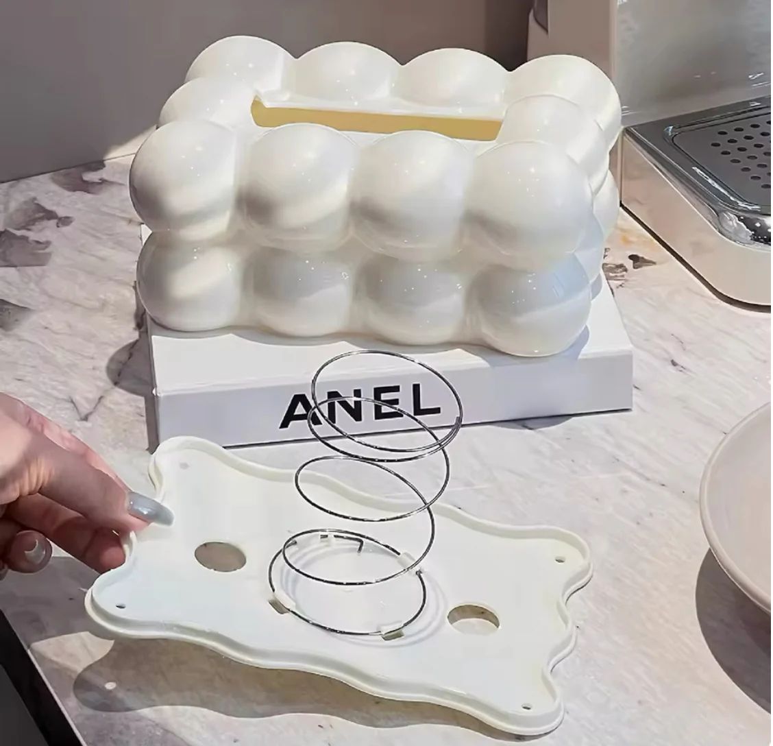 Bubble Tissue Box Holder