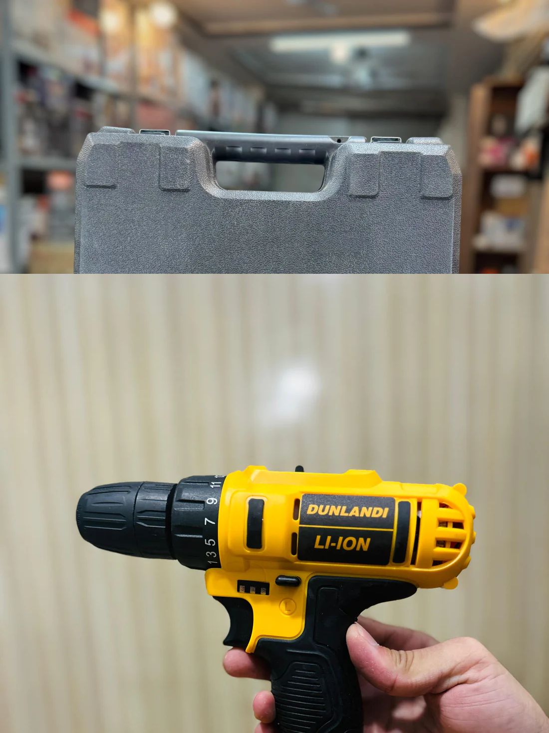 Double Battery Dunlandi 24V Rechargeable Drill Machine Tools Box Set