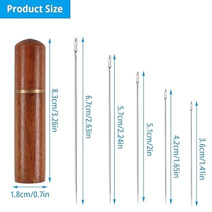 Side Threading Hand Sewing Needles