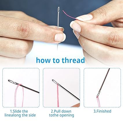 Side Threading Hand Sewing Needles