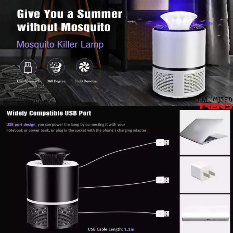 EXORT Electric Mosquito Trap Blue Light Mosquito Killer Lamp
