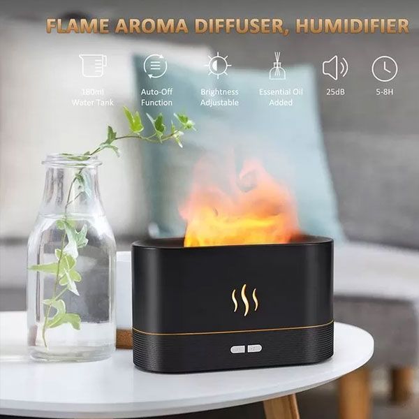 Flame Effect Humidifier & Aroma Diffuser