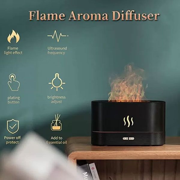 Flame Effect Humidifier & Aroma Diffuser
