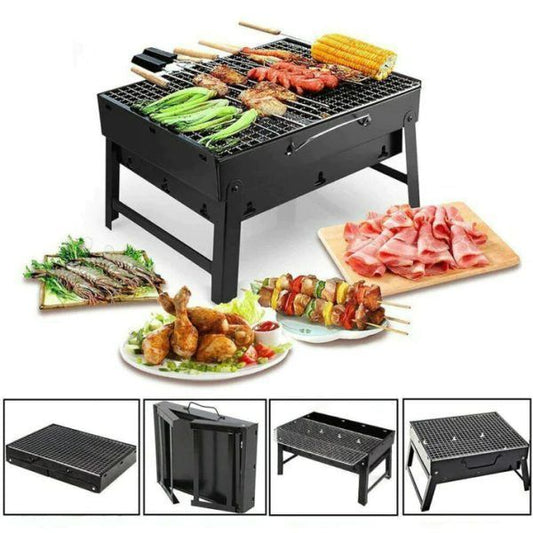 🍖 Folding Portable Outdoor Charcoal BBQ Grill – Compact, Durable & Easy to Carry