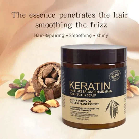 Keratin Hair Mask  Professional Repair Treatment for Damaged & Frizzy Hair