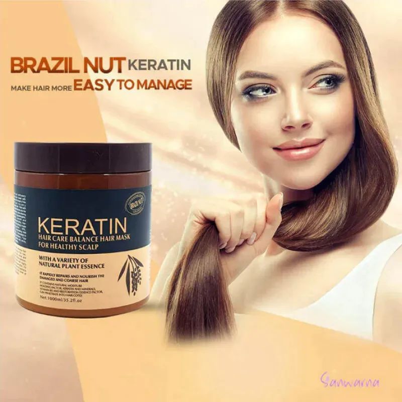 Keratin Hair Mask  Professional Repair Treatment for Damaged & Frizzy Hair