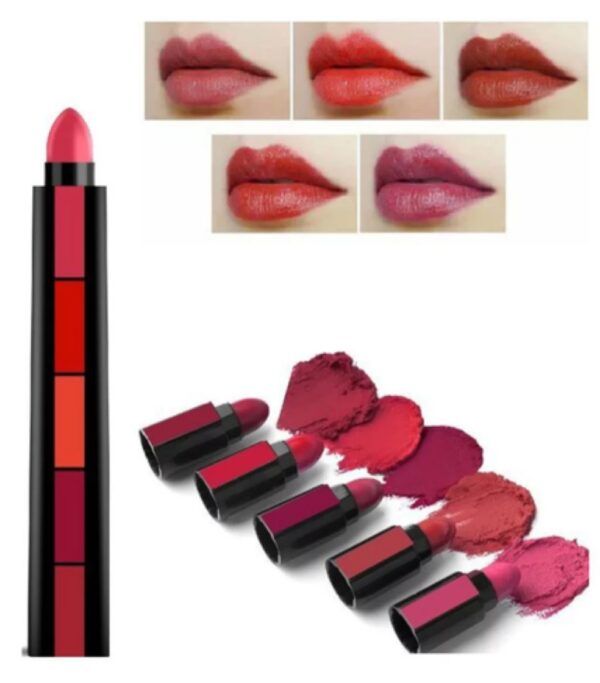 5 In 1 Matte Lipsticks