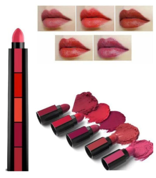 5 In 1 Matte Lipsticks