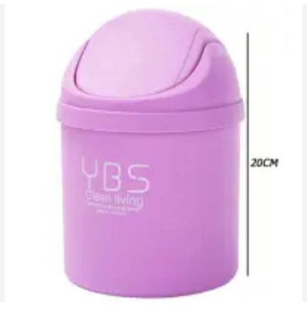 Mini Table Desk Dustbin with Swivel Lid