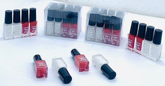 Pack of 12 Peel Off Nail Polish Out Class Quality