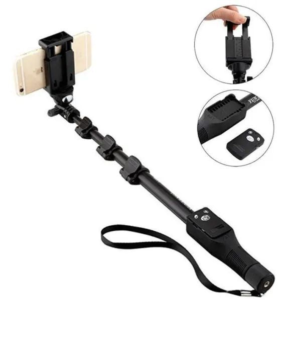 Mini Selfie Stick with Tripod & Wireless Remote - Extendable 15.6 to 46.2 inches