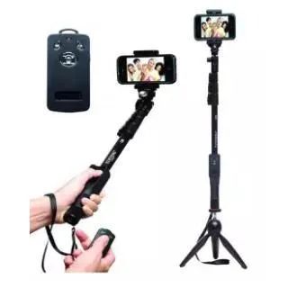 Mini Selfie Stick with Tripod & Wireless Remote - Extendable 15.6 to 46.2 inches