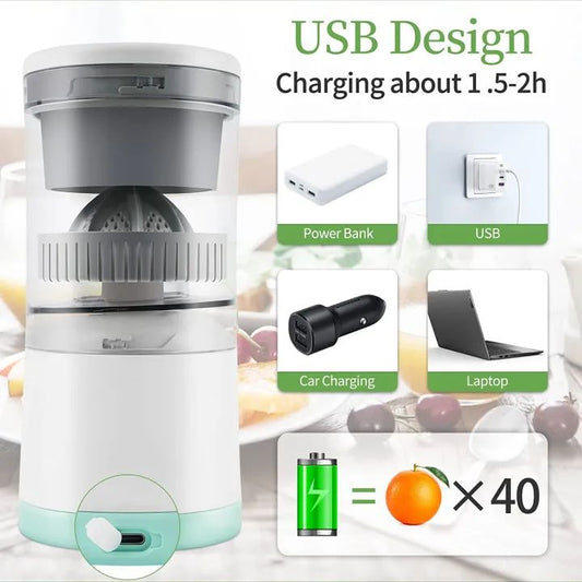 Fresh Juice, Anytime, Anywhere: The Ultimate USB Rechargeable Juicer