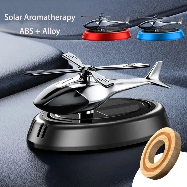 Solar-Powered Rotating Helicopter Car Air Freshener