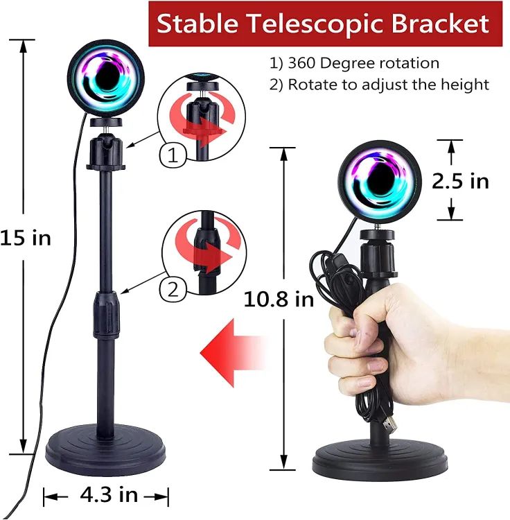 Sunset Lamp (WITH REMOTE) 16 Colours LED